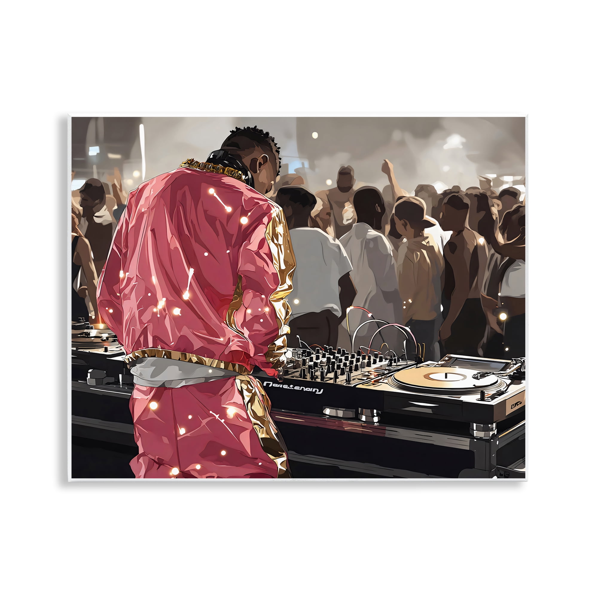 Stupell Industries DJ Performance At Nightclub Wall Plaque Art, design by Franklyn Gregory