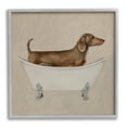 thumbnail image 1 of Stupell Industries Dachshund Dog Vintage Bathtub Animals & Insects Painting Gray Framed Art Print Wall Art, 1 of 7
