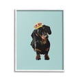 thumbnail image 1 of Stupell Industries Dachshund with Royal Crown Animals & Insects Painting White Framed Art Print Wall Art, 16 x 20, 1 of 9