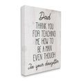 thumbnail image 1 of Stupell Industries Dad Thank You Phrase Family Daughter Humor Inspirational Painting Gallery Wrapped Canvas Art Print Wall Art, 30 x 40, 1 of 6