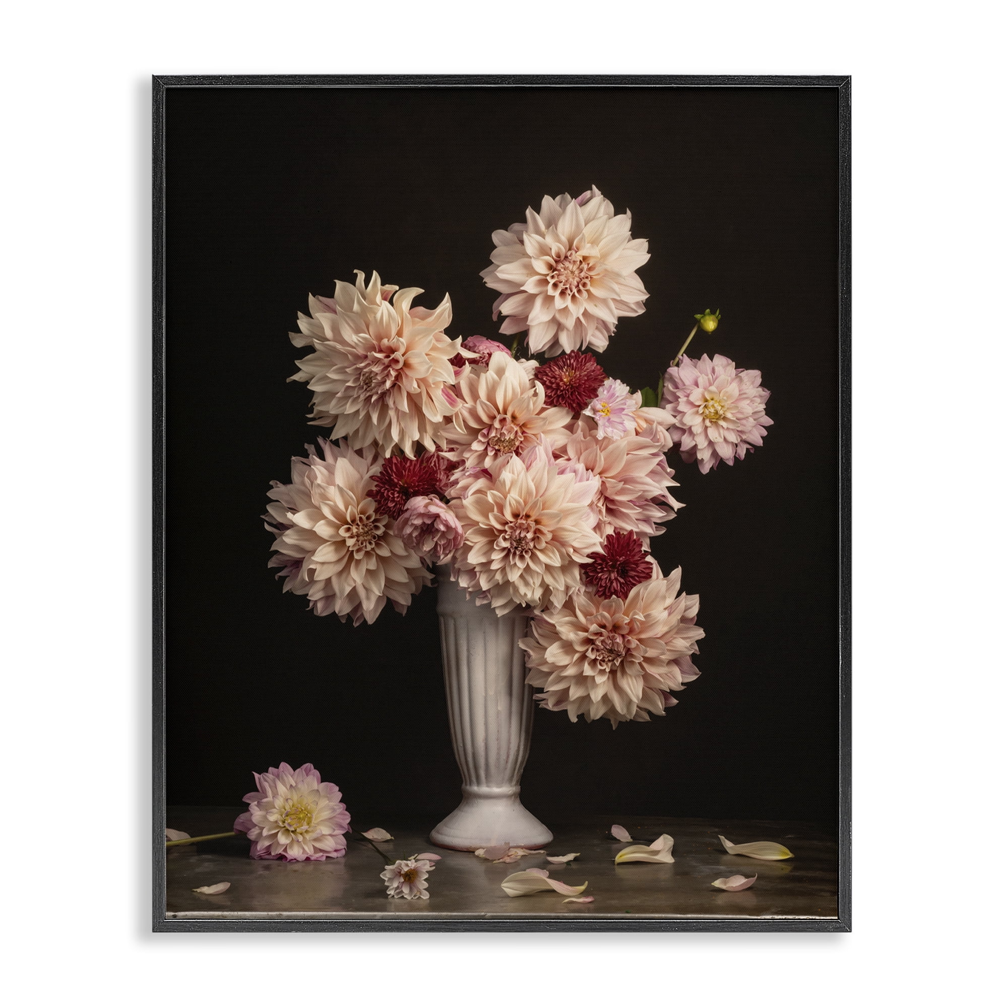 Stupell Industries Dahlia Magic Bouquet Plants & Flowers Photography Black Framed Art Print Wall Art, 16 x 20