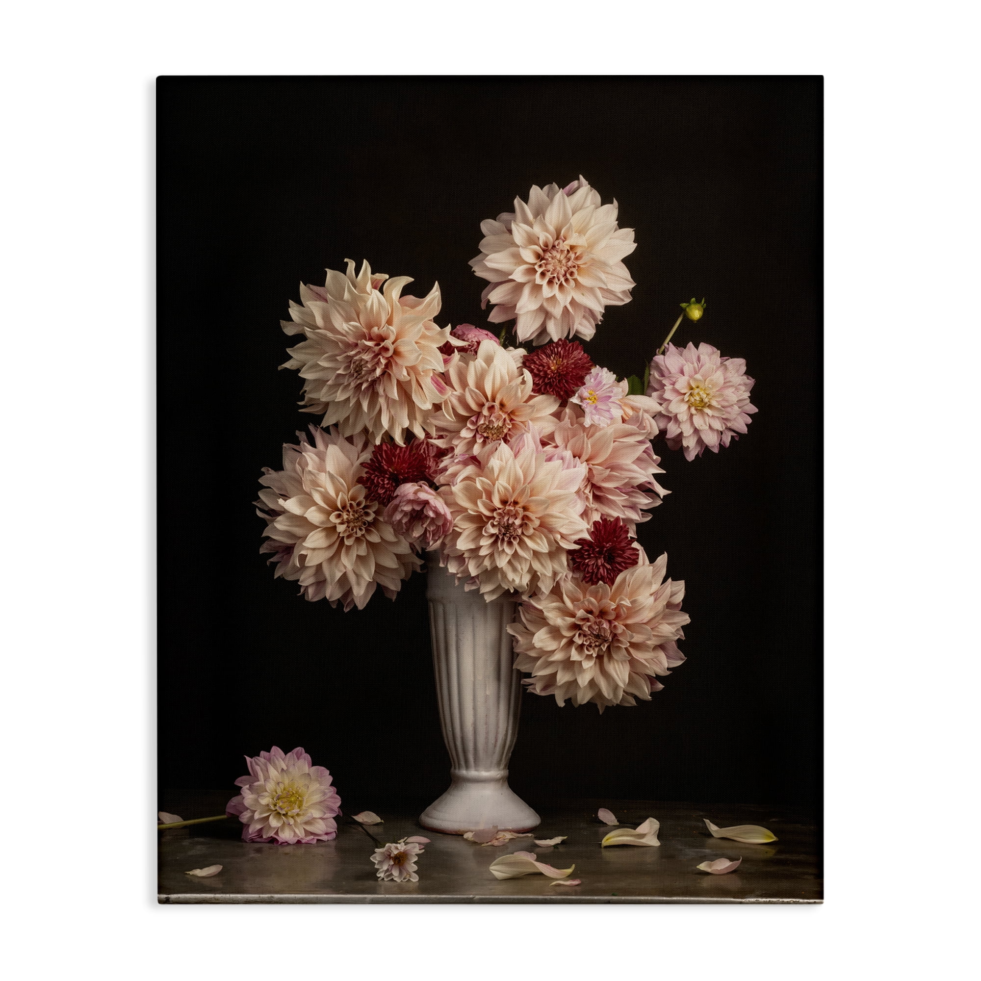 Stupell Industries Dahlia Magic Bouquet Plants & Flowers Photography Wrapped Canvas Art Print Wall Art, 36 x 48