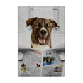 thumbnail image 1 of Stupell Industries Traditional Daily Dog Bathroom Humor Canvas Art, 30 x 45, by Jesse Keith, 1 of 7