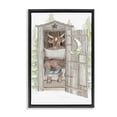 thumbnail image 1 of Stupell Industries Rustic Lodge Daily Moo Outhouse Reading Black Floating Frame Canvas Art, 17 x 25, by Cindy Jacobs, 1 of 8