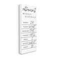 thumbnail image 1 of Stupell Industries Daily Retirement Schedule Funny Weekday Humor Canvas Wall Art, 10 x 24, Design by Daphne Polselli, 1 of 1