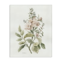 Stupell Industries Dainty Blooming Botanical Plants & Flowers Painting Wrapped Canvas Art Print Wall Art, 16 x 20