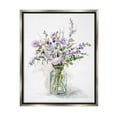 thumbnail image 1 of Stupell Industries Dainty Lavender Blooms Arrangement Classic Glass Vase Graphic Art Luster Gray Floating Framed Canvas Print Wall Art, Design by Carol Robinson, 1 of 5