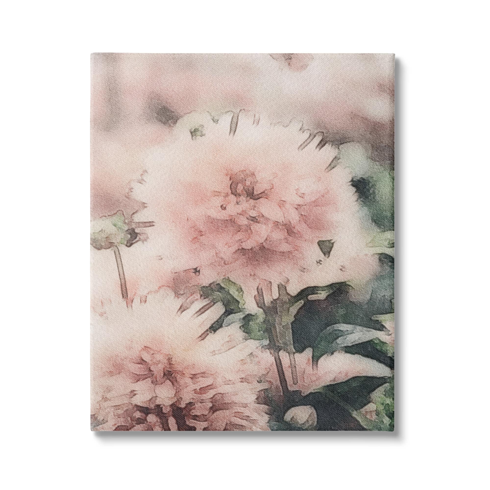 Stupell Industries Dainty Pink Flower Blossom Sprouts Closeup Petals Canvas Wall Art, 30 x 40, Design by Amy Brinkman
