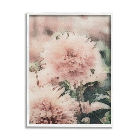 Stupell Industries Dainty Pink Flower Blossom Sprouts Closeup Petals Framed Wall Art, 24 x 30, Design by Amy Brinkman