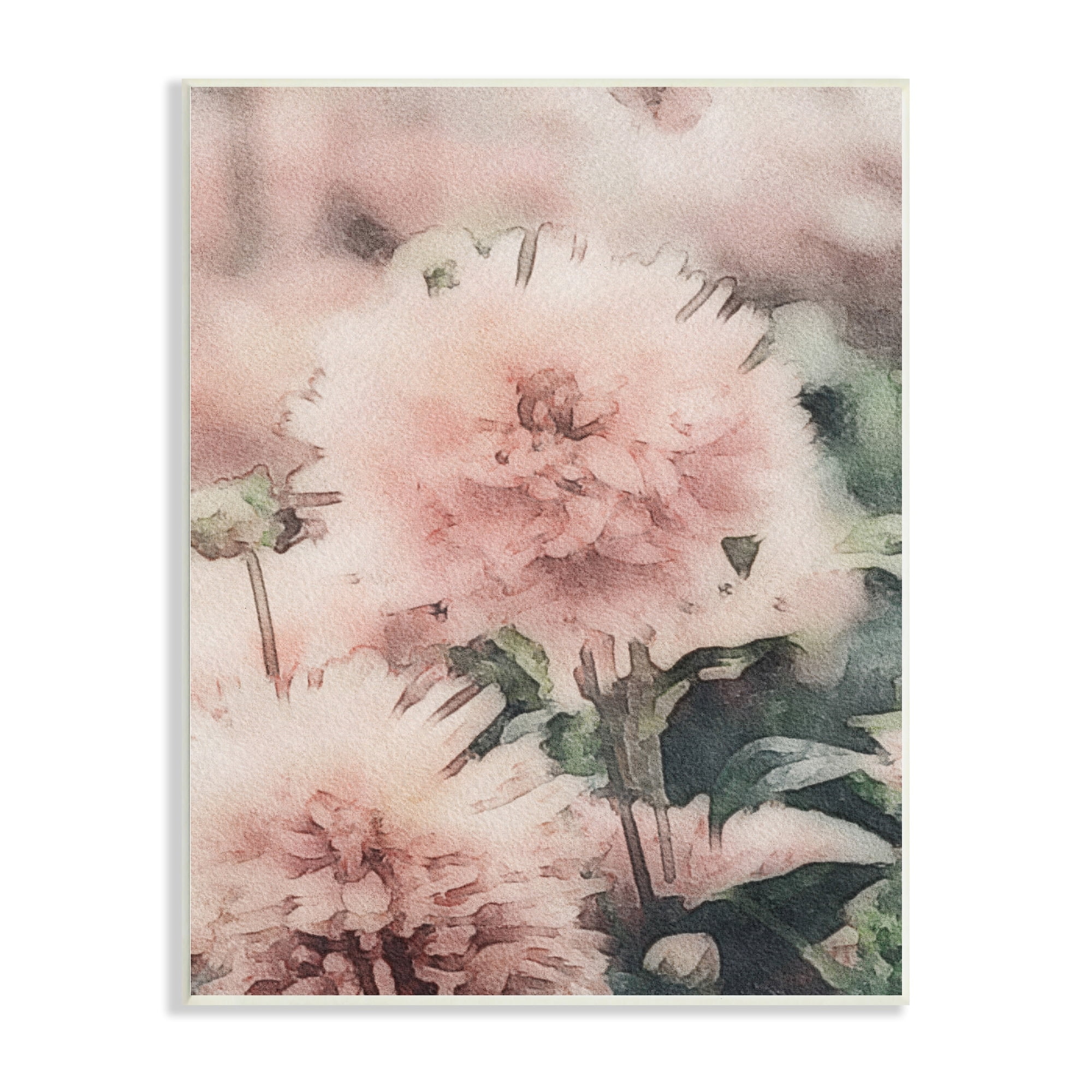 Stupell Industries Dainty Pink Flower Blossom Sprouts Closeup Petals Wood Wall Art, 13 x 19, Design by Amy Brinkman