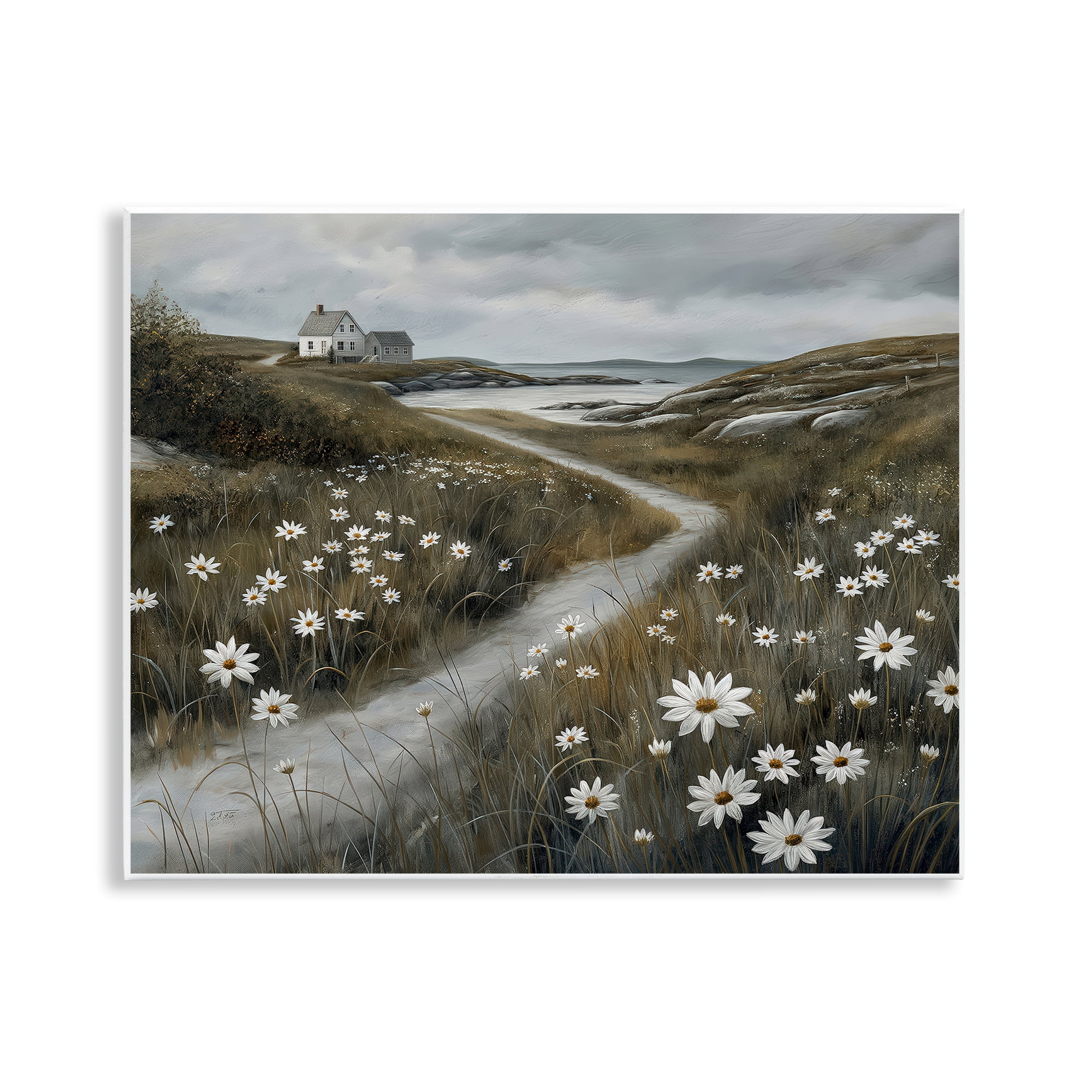 Stupell Industries Daisies Along Coastal Path Wall Plaque Art, design by Imagine It Images