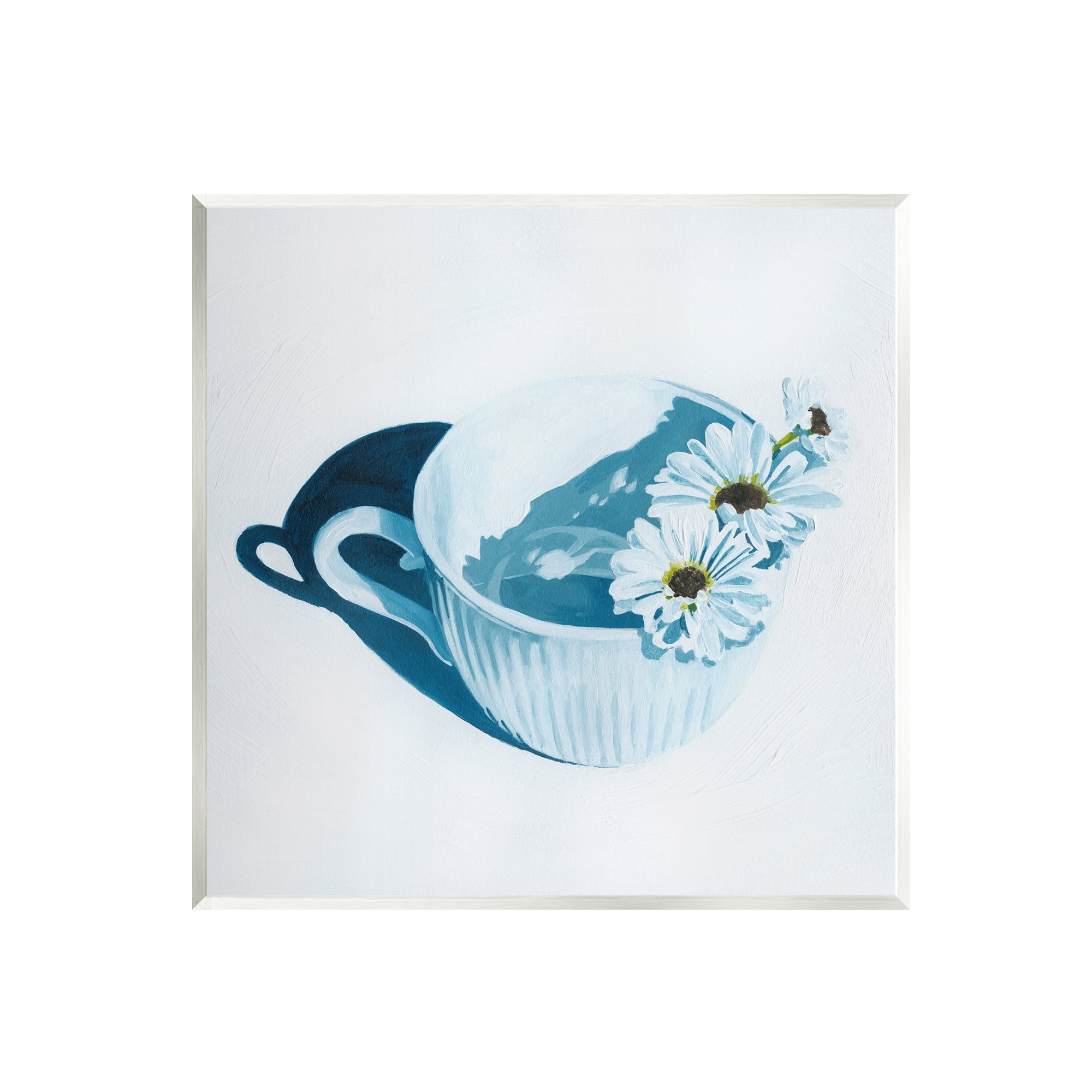 Stupell Industries Daisies in Coffee Mug Botanical & Floral Painting Unframed Art Print Wall Art, 12 x 12