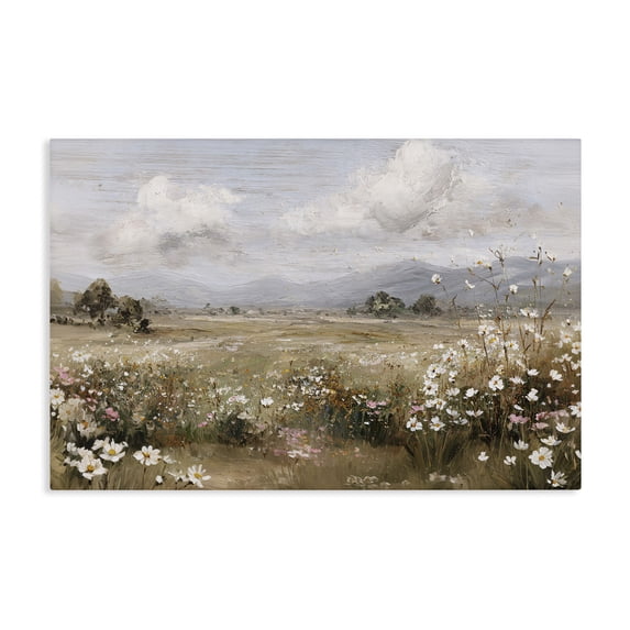 Stupell Industries Traditional Daisy Clusters in Field Canvas Art, 45 x 30, by Jacky Ngan