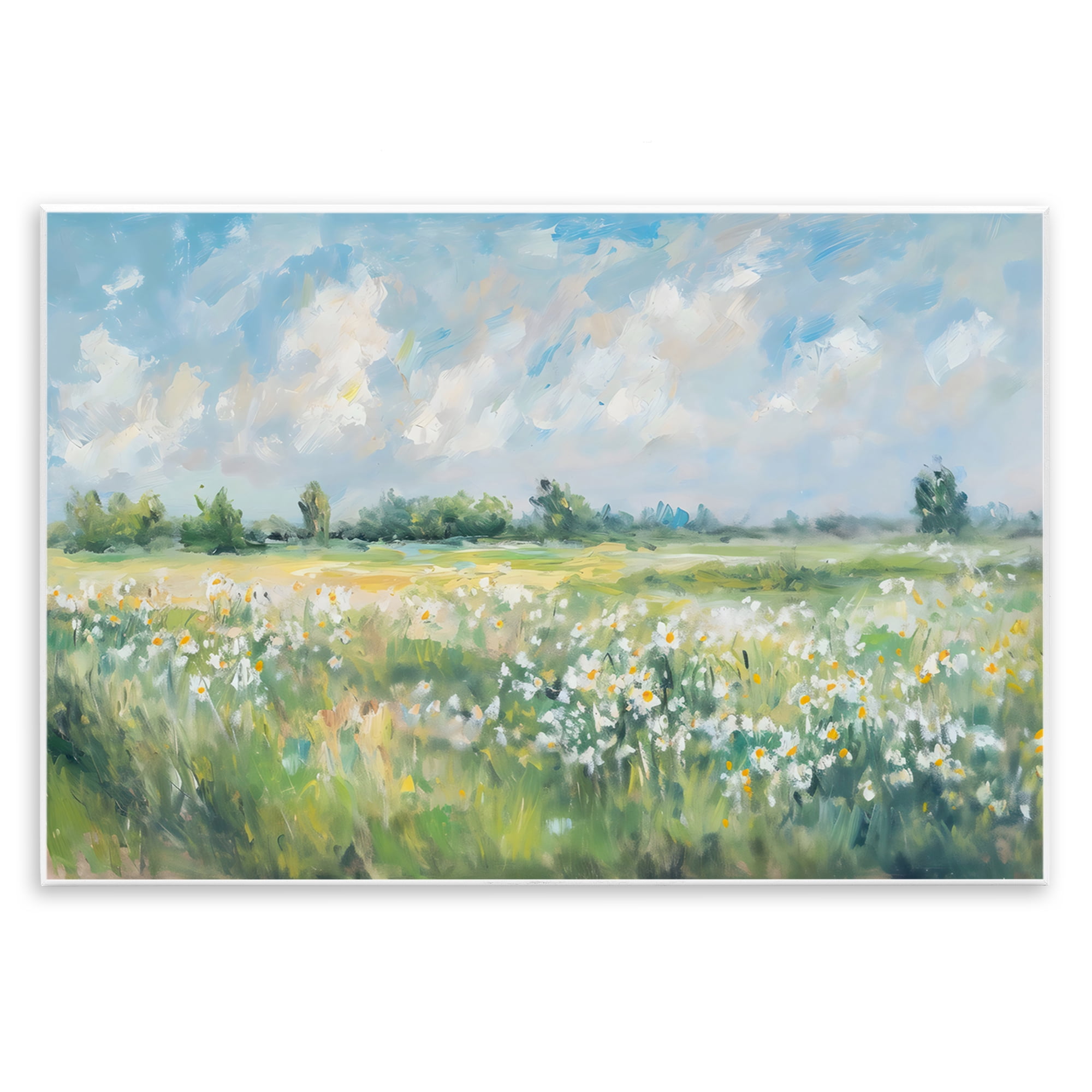 Stupell Industries Daisy Field Landscape Impression Wall Plaque Art, design by Creative Studio
