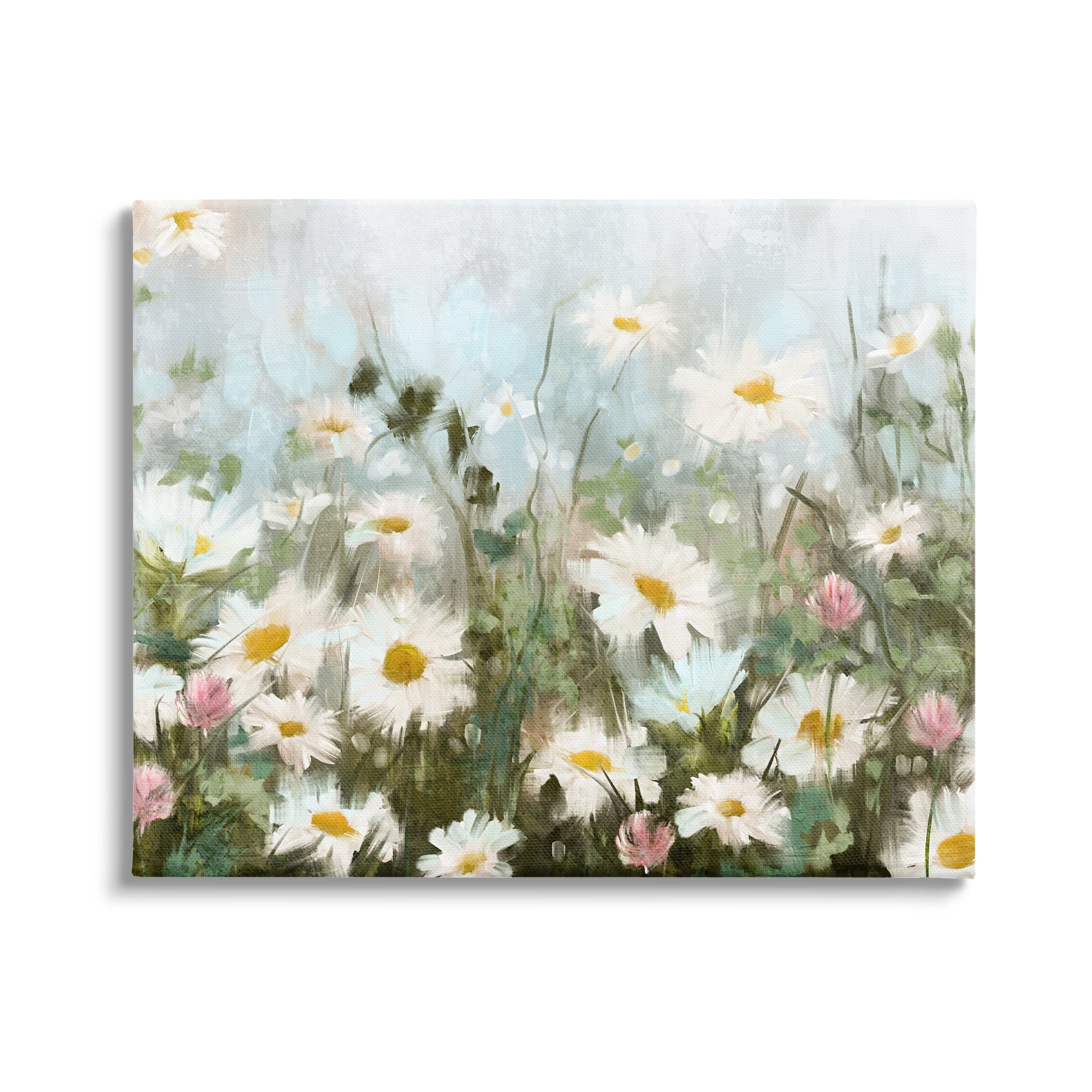 Stupell Industries Daisy Field Painting Botanical & Floral Painting Gallery Wrapped Canvas Print Wall Art, 40 x 30