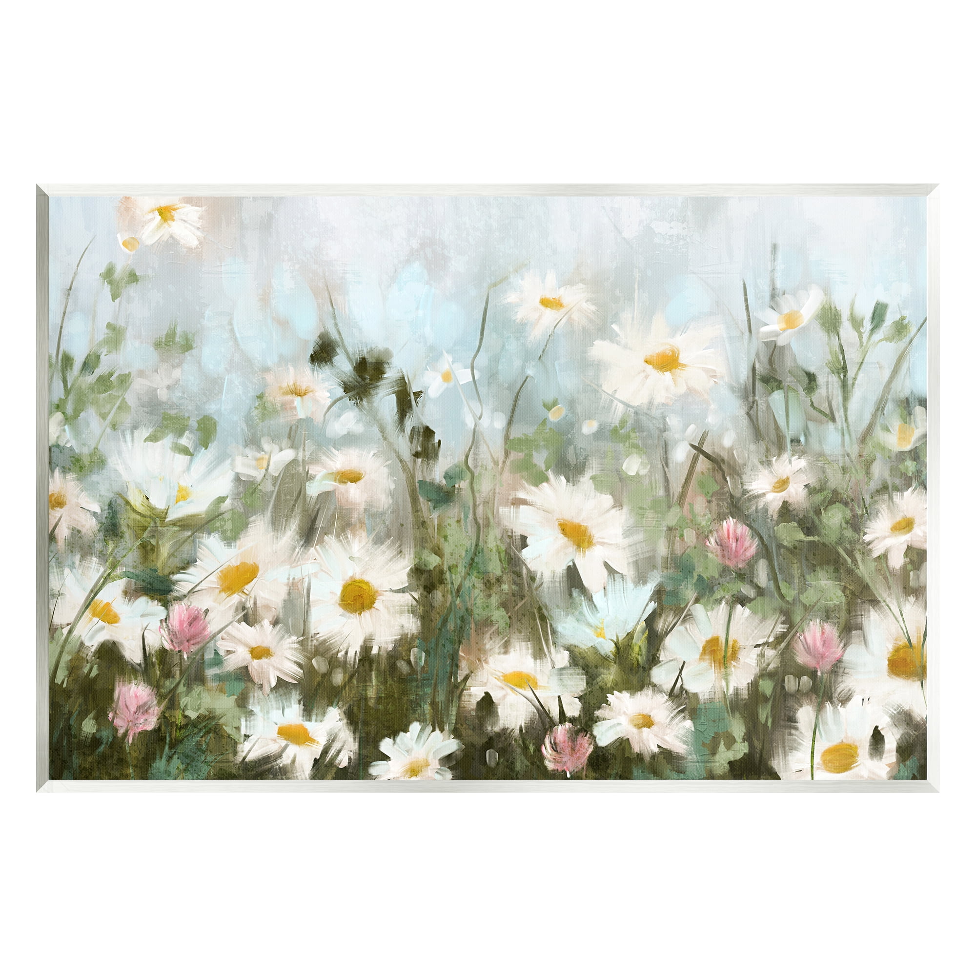 Stupell Industries Daisy Field Painting Botanical & Floral Painting Unframed Art Print Wall Art, 19 x 13