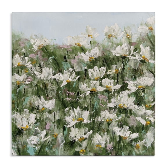 Stupell Industries Daisy Field in Springtime Canvas Wall Art design by Emma Bell, 30 x 30