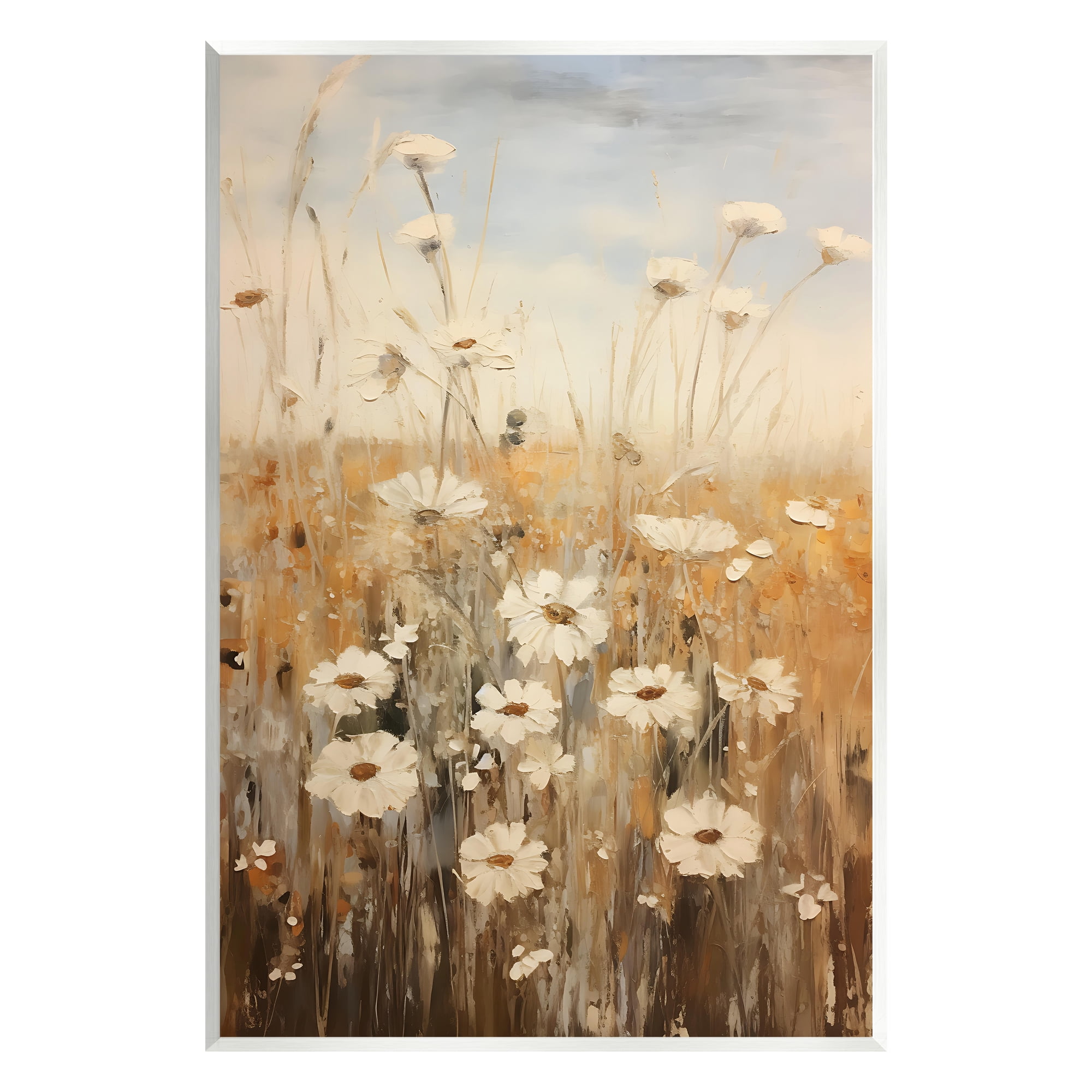 Stupell Industries Daisy Meadow Painting Botanical & Floral Painting Unframed Art Print Wall Art, 13 x 19