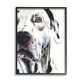 thumbnail image 1 of Stupell Industries Dalmatian Pet Dog Portrait Bold Spotted Dog Black Framed, 11 x 14, Design by George Dyachenko, 1 of 1