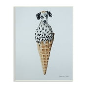 Stupell Industries Dalmation Dog Ice Cream Scoop Waffle Cone Paintings Unframed Art Print Wall Art, 13x19, by Coco de Paris