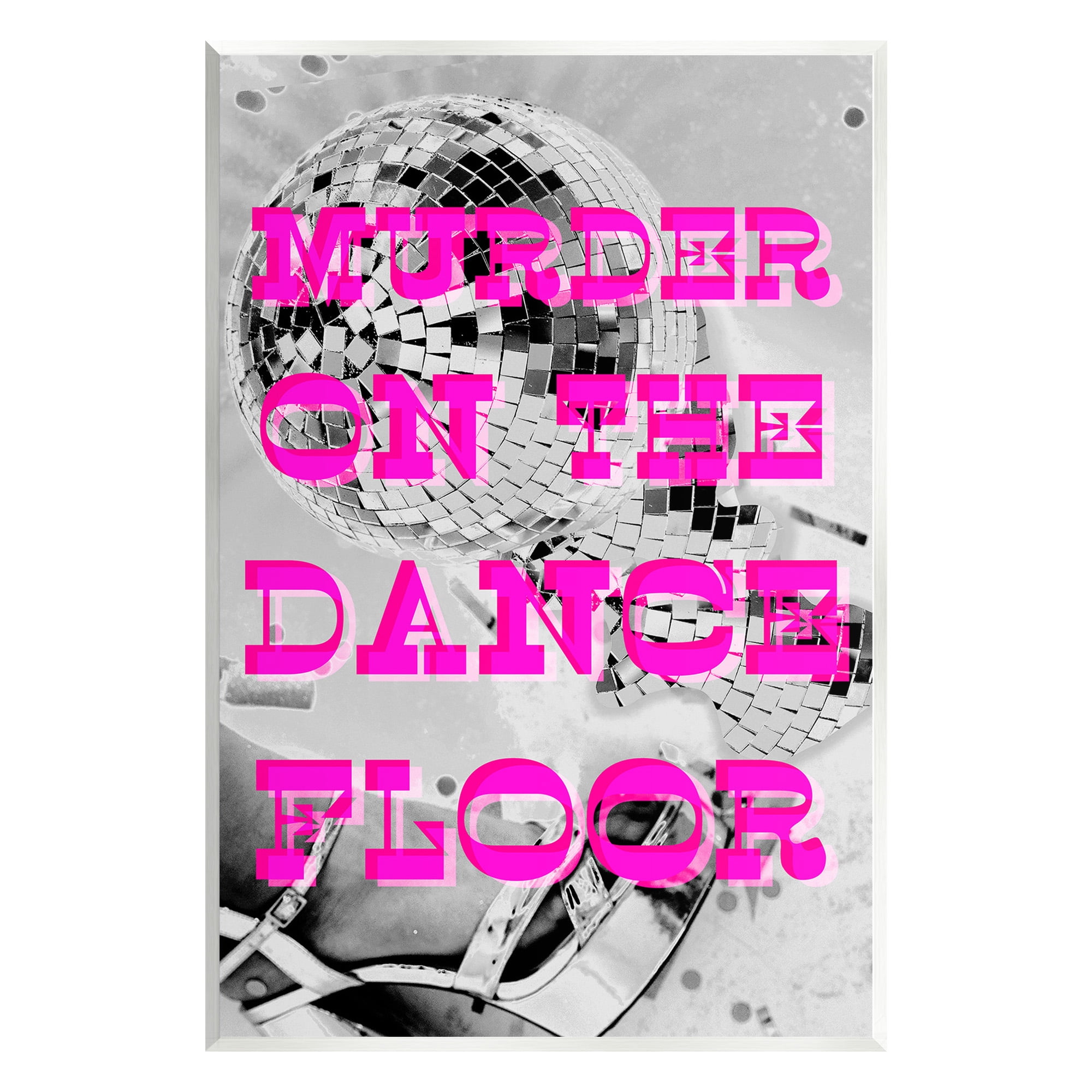 Stupell Industries Dance Floor Phrase Novelty Painting Unframed Art Print Wall Art, 13 x 19