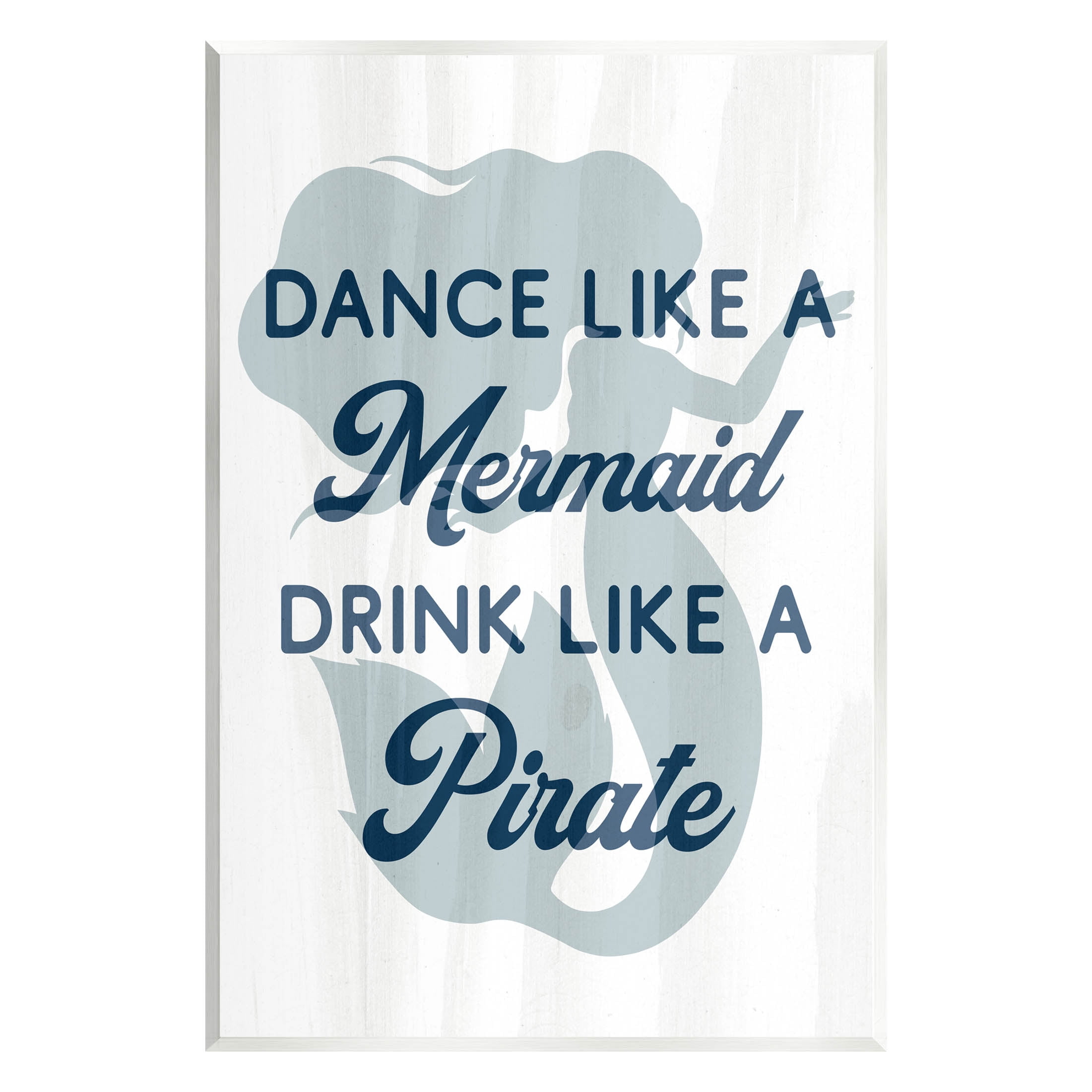 Stupell Industries Dance Like A Mermaid Phrase Graphic Art Unframed Art Print Wall Art, Design by Lil' Rue