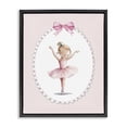 thumbnail image 1 of Stupell Industries Cottage Dance Pink Ballerina Black Floating Frame Canvas Art, 17 x 21, by Christine Simpson Art, 1 of 8