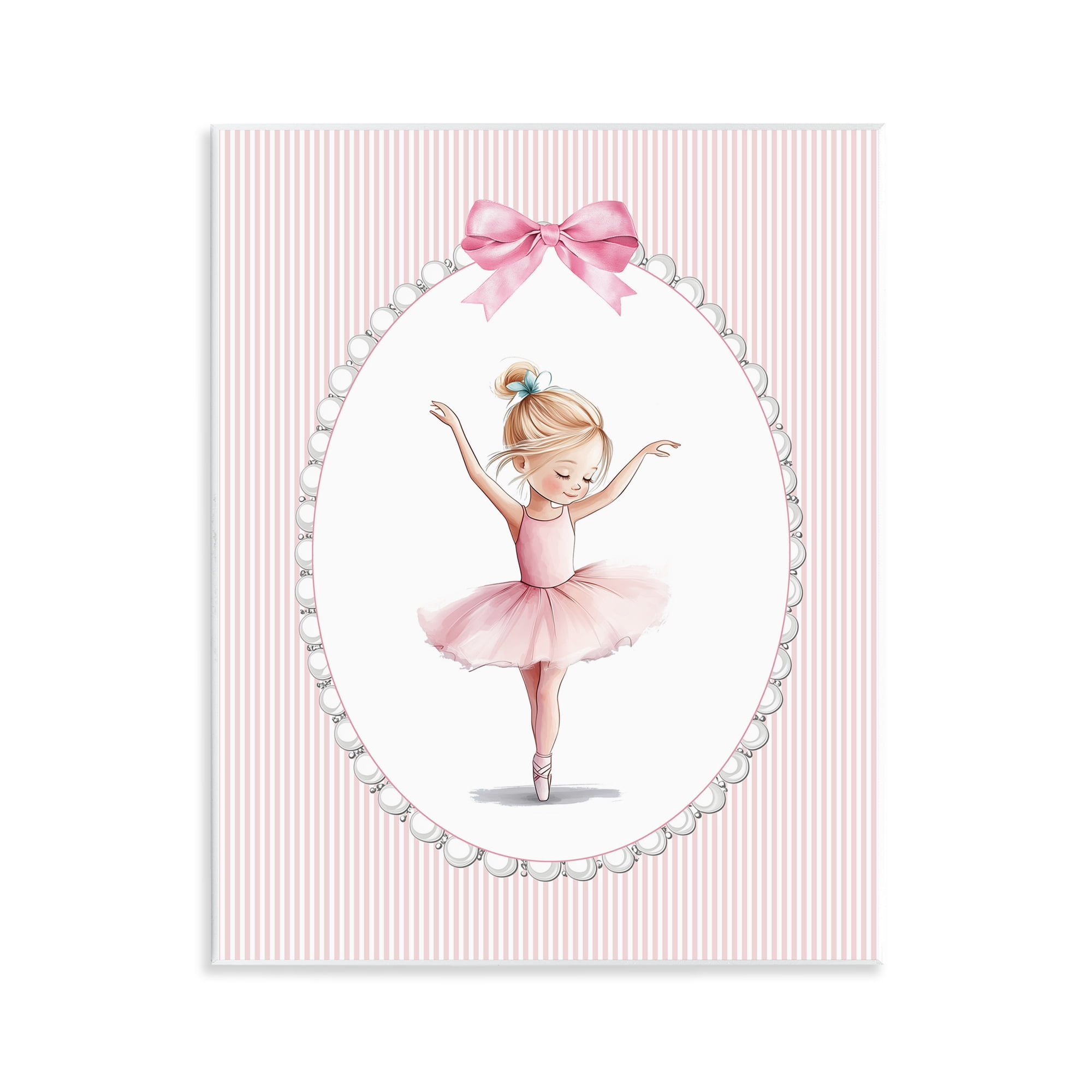 Stupell Industries Dance Pink Ballerina Wall Plaque Art, design by Christine Simpson Art