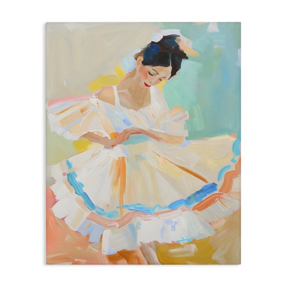 Stupell Industries Dancer with Flowing Dress Canvas Wall Art, design by The Prints Vibe