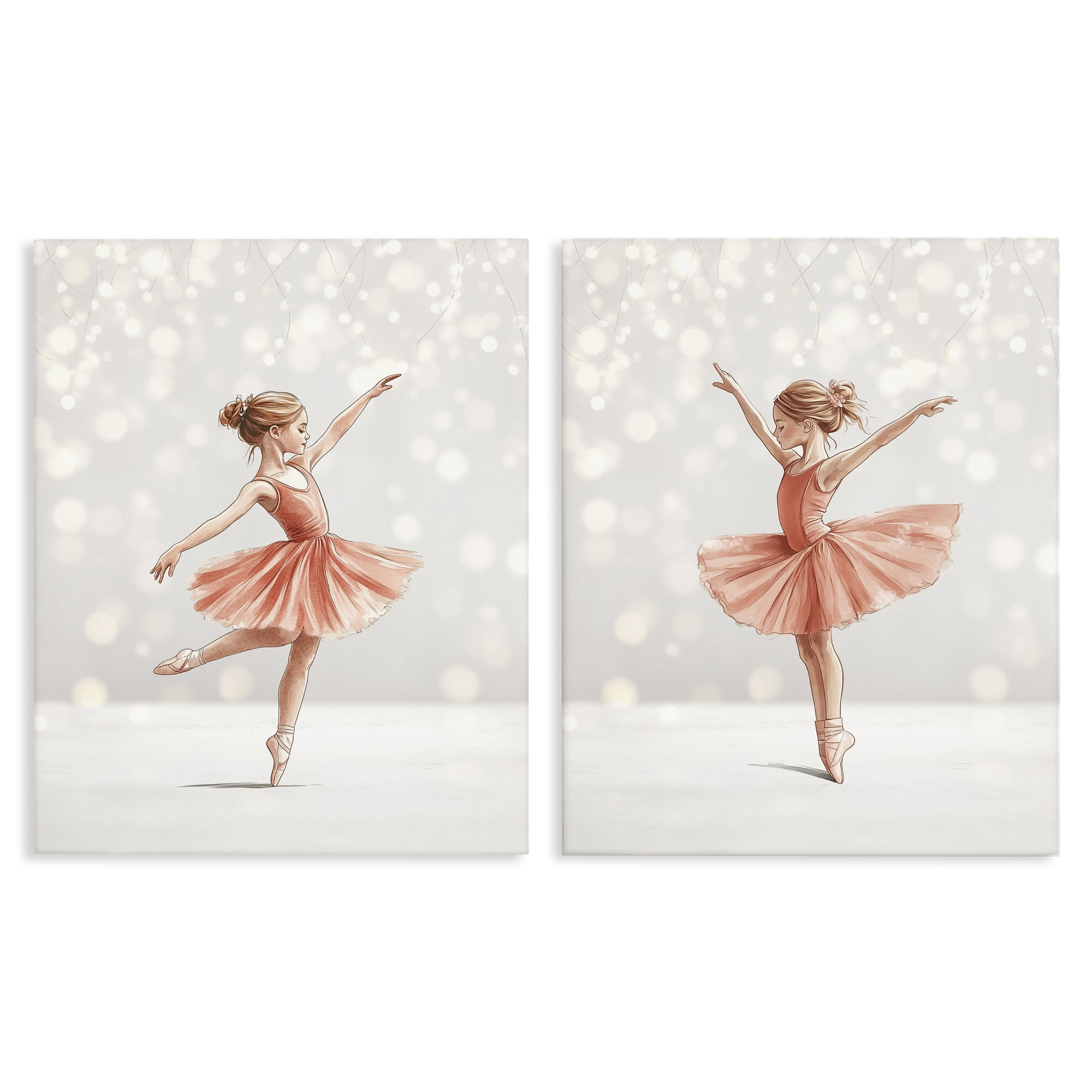 Stupell Industries Dancers In The Light 2 Piece Canvas Wall Art Set, design by Christine Simpson Art