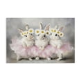 thumbnail image 1 of Stupell Industries Contemporary Dancing Bunnies in Tutus Canvas Art, 36 x 24, by Tina LeCour, 1 of 8