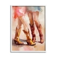 thumbnail image 1 of Stupell Industries Dancing Cowgirl Boots Abstract Painting White Framed Art Print Wall Art, 16 x 20, 1 of 9