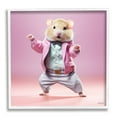 thumbnail image 1 of Stupell Industries Dancing Hamster Portrait Animals & Insects Painting White Framed Art Print Wall Art, 17 x 17, 1 of 9