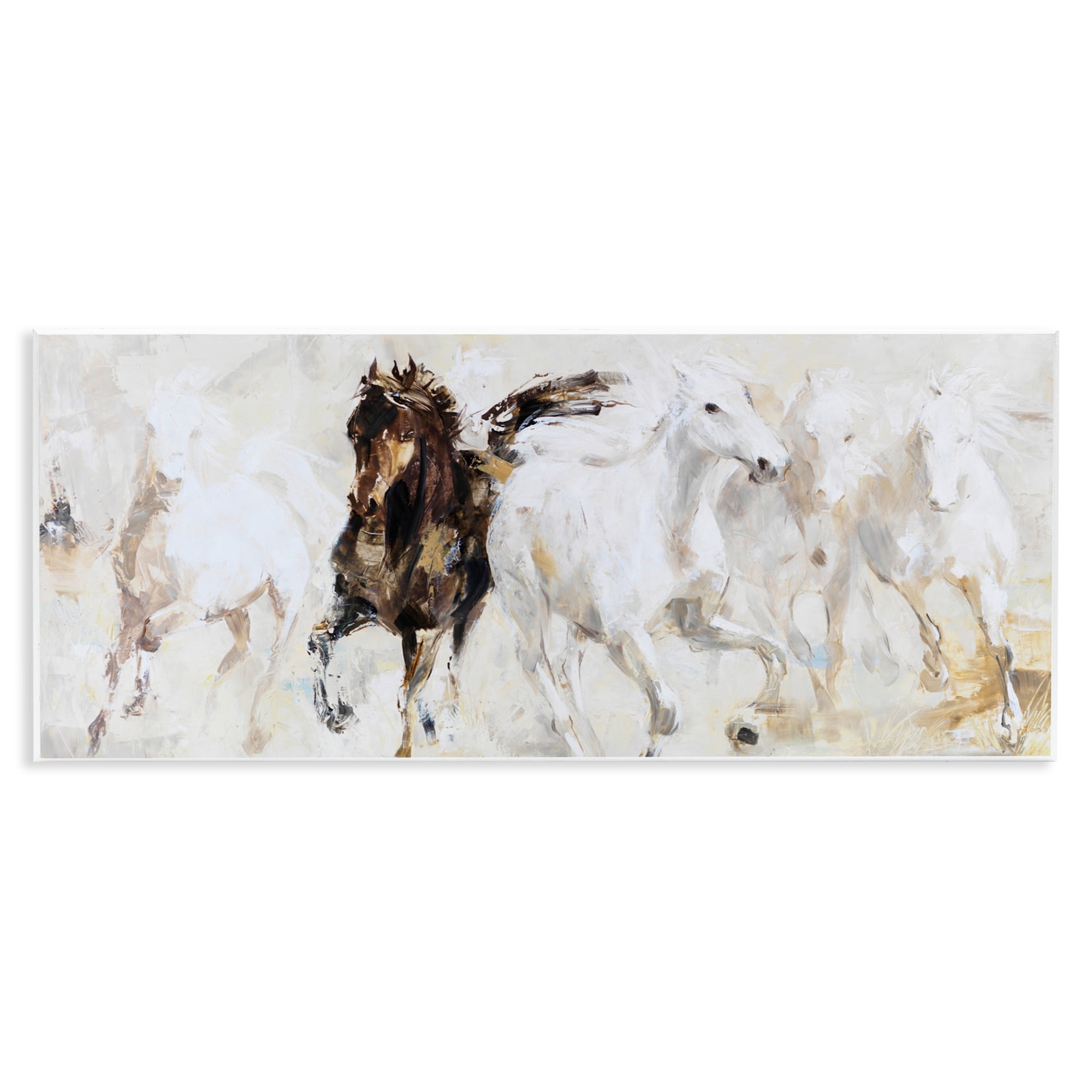 Stupell Industries Dancing Horses Abstract Scene Wall Plaque Art, design by Lorenzo Collective