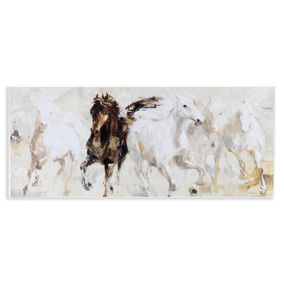 Stupell Industries Dancing Horses Abstract Scene Wall Plaque Art, design by Lorenzo Collective