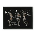 thumbnail image 1 of Stupell Industries Dancing In My Bones Skeletons Holiday Painting Black Framed Art Print Wall Art, 30 x 24, 1 of 8