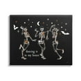 thumbnail image 1 of Stupell Industries Dancing In My Bones Skeletons Holiday Painting Gallery Wrapped Canvas Print Wall Art, 40 x 30, 1 of 7