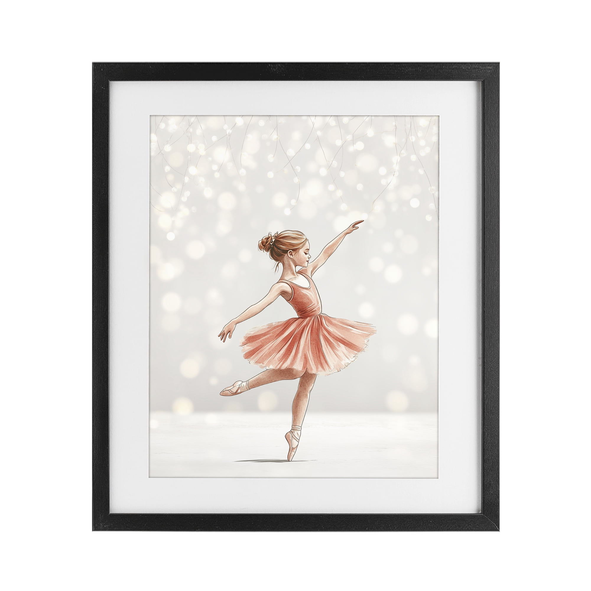 Stupell Industries Dancing In The Light Black Framed Print Under Glass, design by Christine Simpson Art