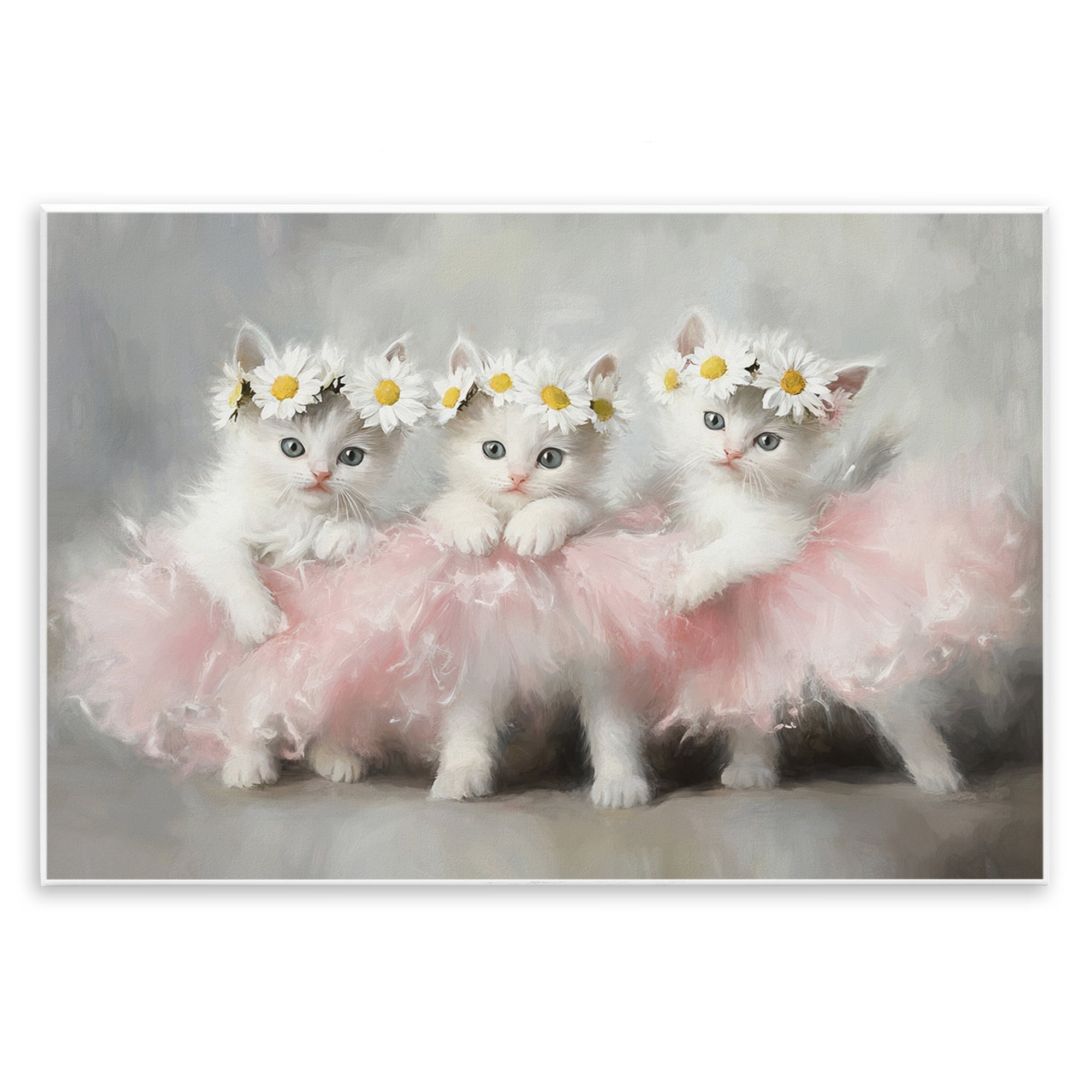 Stupell Industries Dancing Kittens in Tutus Wall Plaque Art, design by Tina LeCour