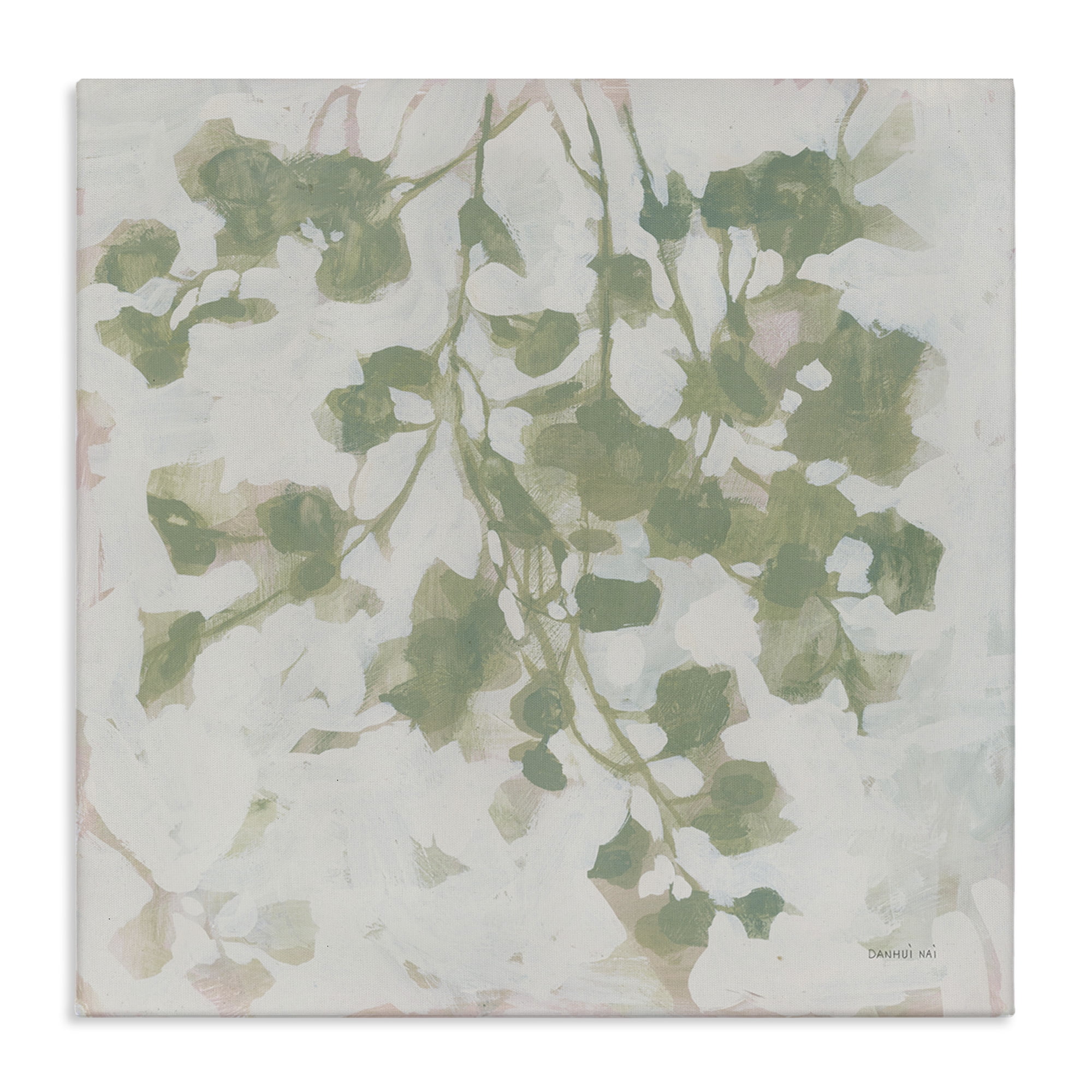 Stupell Industries Dancing Leaf Shadows Botanical & Floral Painting Gallery Wrapped Canvas Art Print Wall Art, 24 x 24