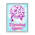 thumbnail image 1 of Stupell Industries Dancing Queen Retro Disco Ball Beauty & Fashion Painting Gray Framed Art Print Wall Art, 1 of 5