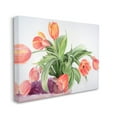 thumbnail image 1 of Stupell Industries Dancing Red Orange Tulip Flowers over White Canvas Wall Art, 30 x 40, Design by Melissa Hyatt LLC, 1 of 5
