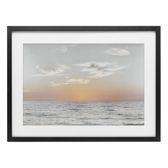Stupell Industries Dancing Surf Beach Waves Black Framed Print Under Glass design by Karin Connolly, 17 x 23