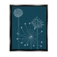 thumbnail image 1 of Stupell Industries Dandelion Wildflower Botanical Outlines Graphic Art Jet Black Floating Framed Canvas Print Wall Art, Design by Alicia Longley, 1 of 6