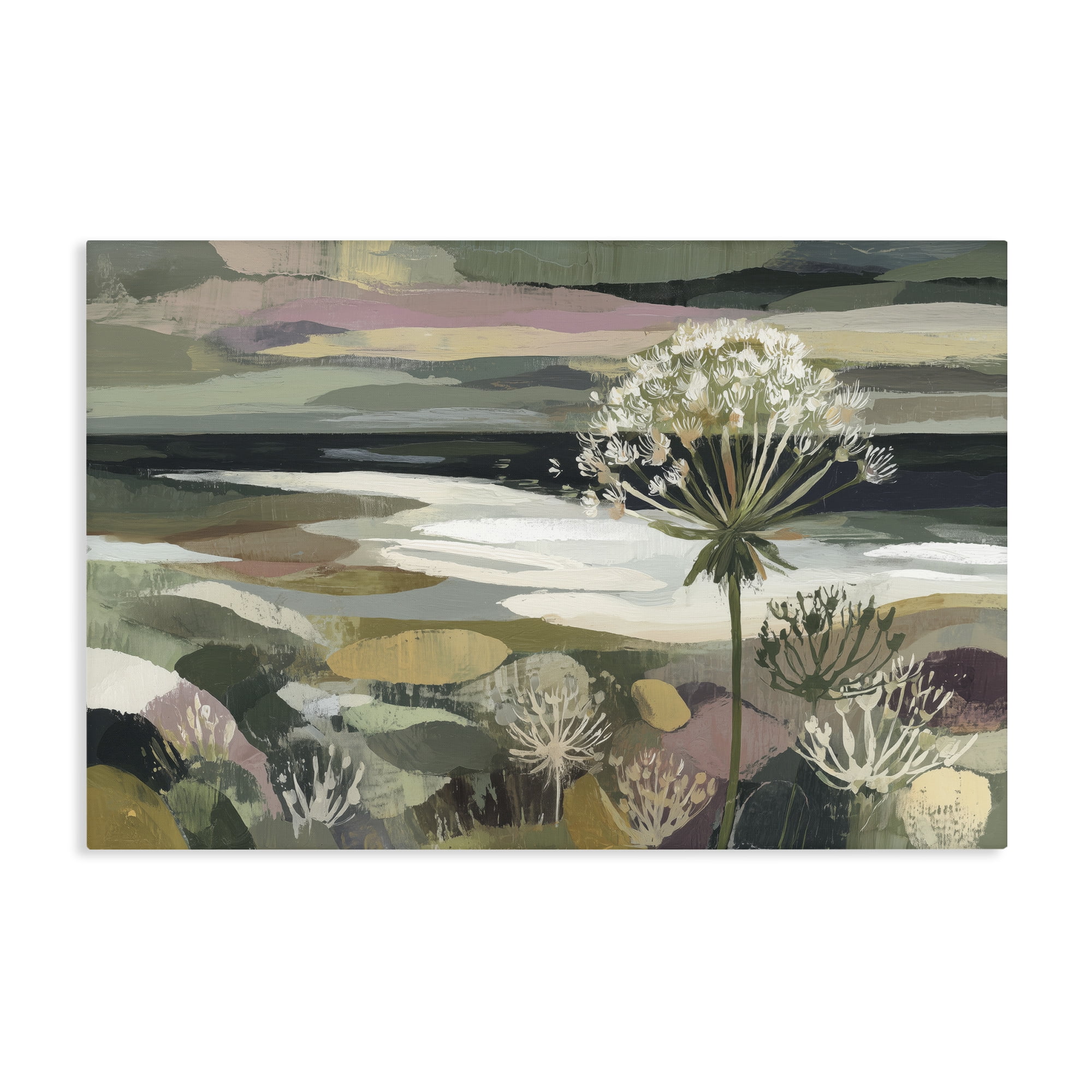 Stupell Industries Dandelion in Misty Meadow Canvas Wall Art, design by Chromatic Storm Studio