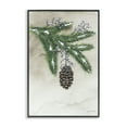 thumbnail image 1 of Stupell Industries Dangling Rustic Pine Cone Botanical & Floral Painting Black Framed Art Print Wall Art, 12 x 18, 1 of 10