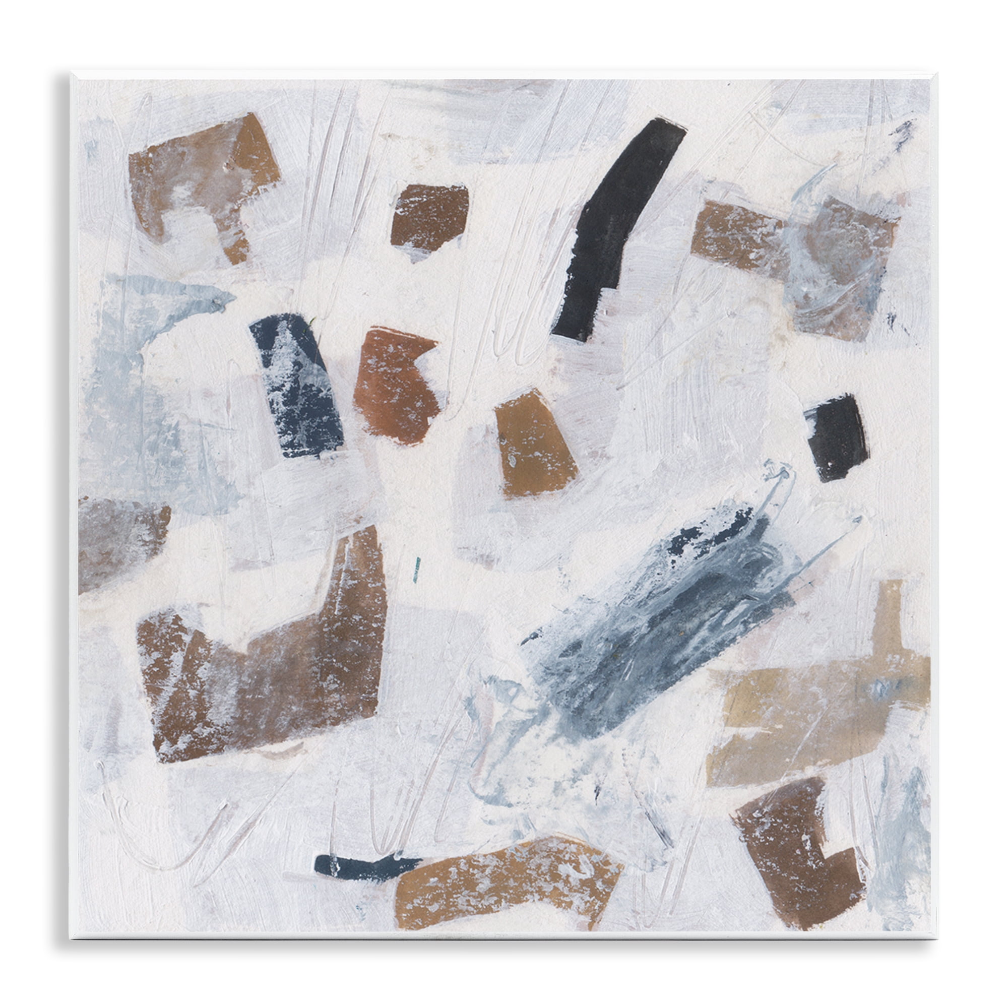 Stupell Industries Dappled Abstract Forms Abstract Painting Unframed Art Print Wall Art, 12 x 12