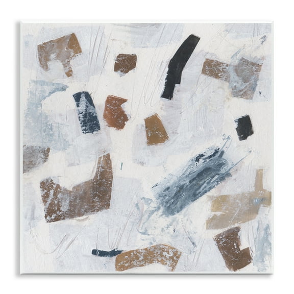 Stupell Industries Dappled Abstract Forms Abstract Painting Unframed Art Print Wall Art, 12 x 12