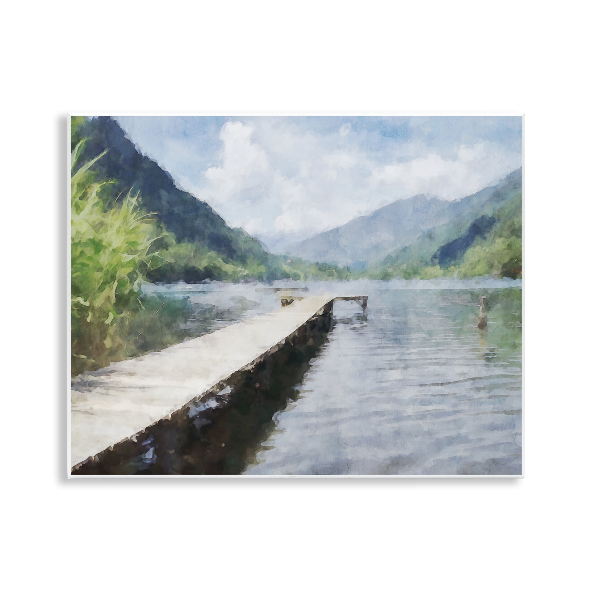 Stupell Industries Dappled Lake Dock Wall Plaque Art, design by Kim Curinga