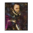 thumbnail image 1 of Stupell Industries Glam Dappled Royalty Portrait Black Framed Giclee Art, 11 x 14, by Sarah Adams, 1 of 8